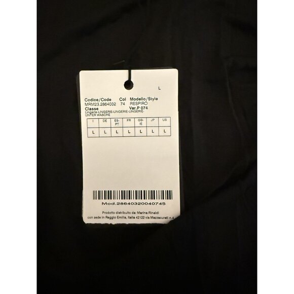 NWT Marina Rinaldi Respiro Sheer Black Turtleneck  Modal Sz L [jb] - Picture 4 of 7